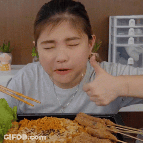 Woman Delicious Approving Reaction GIF