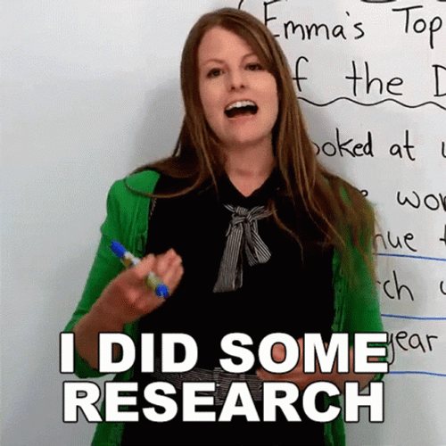 Woman Did Some Research GIF