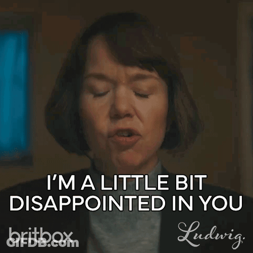 Woman Disappointed In Ludwig GIF