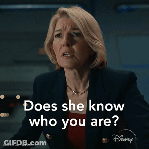 Woman Does She Know Who You Are Disney+ Ad GIF