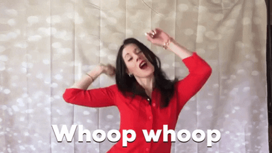 Woman Doing Crazy Whoop Whoop Dance GIF