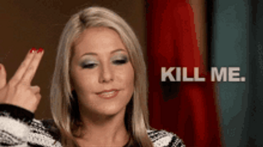 Woman Doing Finger Gun Kill Me GIF