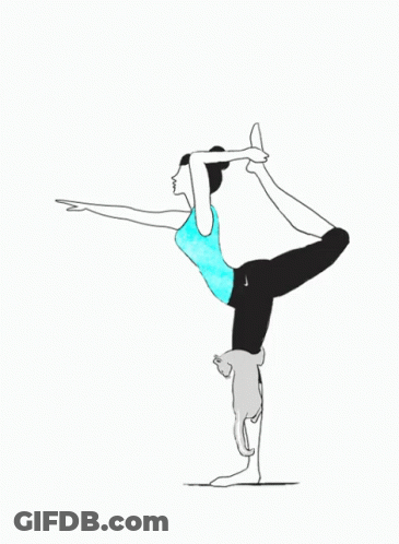 Woman Doing Yoga Pose GIF