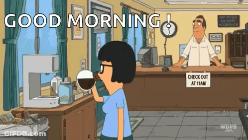 Woman Drinking Coffee Good Morning GIF