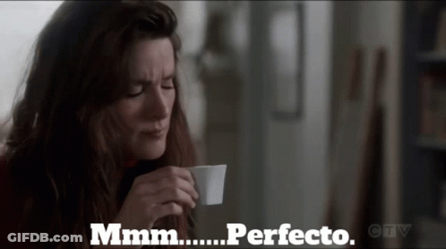 Woman Drinking Coffee Mmmm Perfecto GIF