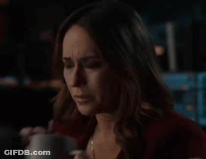 Woman Drinking Coffee With Spoon GIF