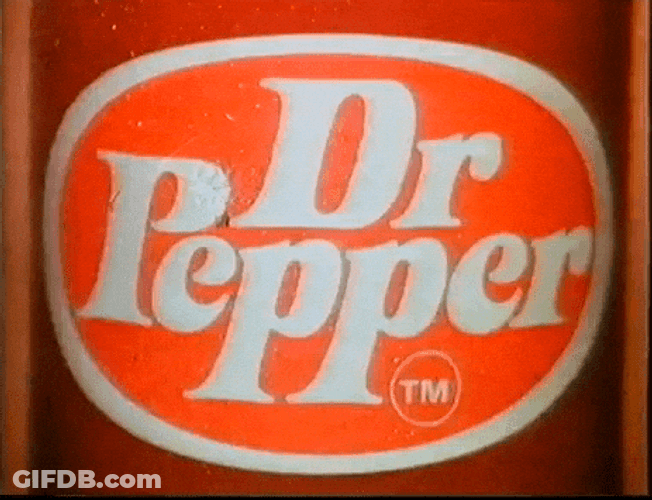 Woman Drinking Dr Pepper Through Straw GIF
