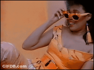 Woman Drinking From Glass Saying I'll Give You Somethin That You Never Had GIF