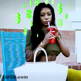 Woman Drinking From Red Cup With Straw GIF