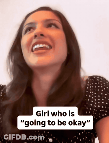 Woman Drinking Green Smoothie Saying Girl Who Is Going To Be Okay GIF