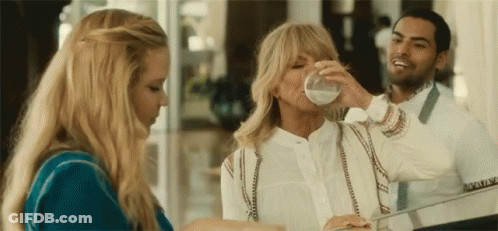 Woman Drinking Milk GIF