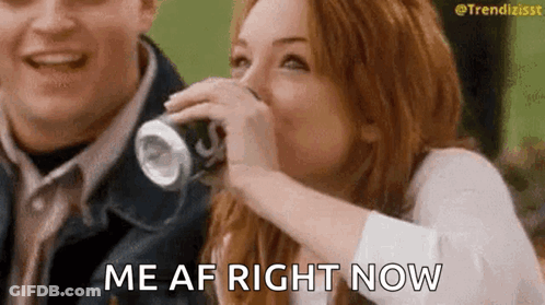 Woman Drinking Soda GIF