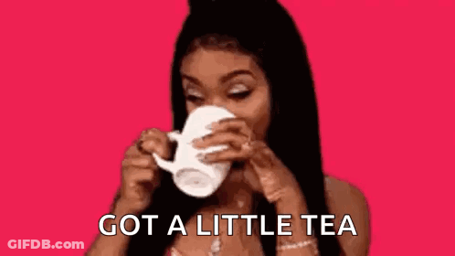 Woman Drinking Tea GIF