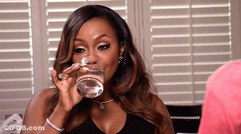 Woman Drinking Water GIF