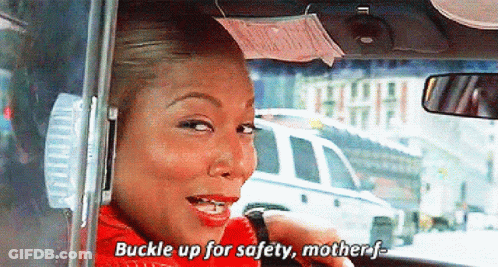 Woman Driving Car Says Buckle Up For Safety Mother F GIF