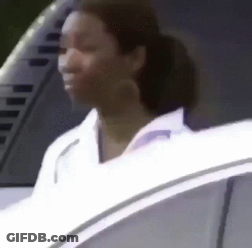 Woman Driving Car With Eyes Closed GIF