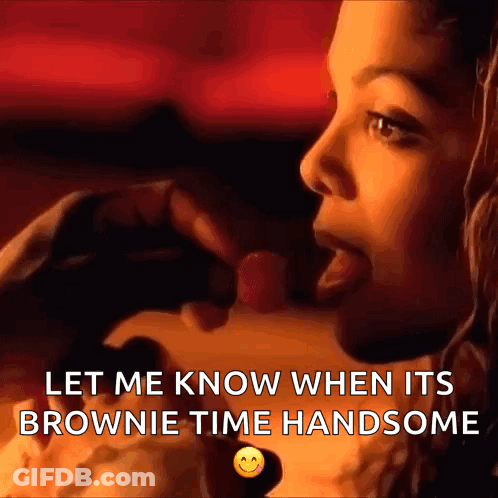 Woman Eating Brownie Let Me Know When Its Brownie Time Handsome GIF