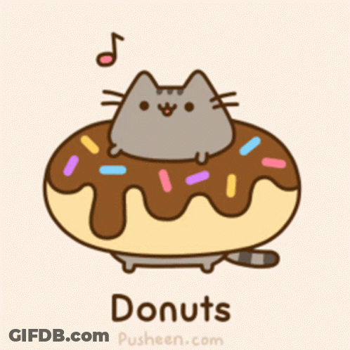 Woman Eating Donut Saying Mmmmm Donuts GIF