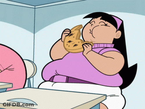 Woman Eating Pizza Slice GIF