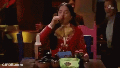 Woman Eating Tortilla Chip GIF