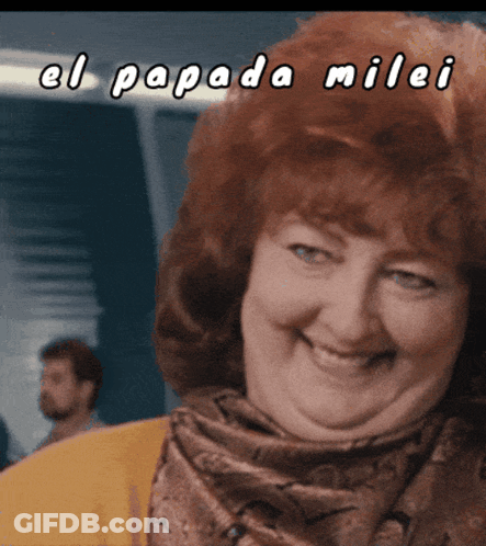 Woman El Papada Milei GIF