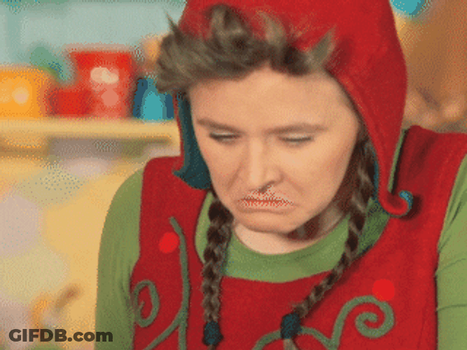 Woman Elf Santa Pointing Finger GIF