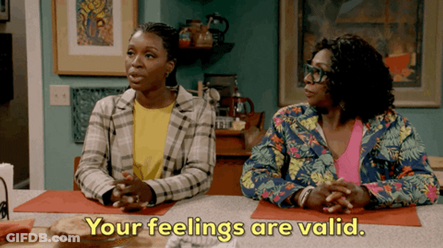 Woman Encouraging Your Feelings Are Valid GIF