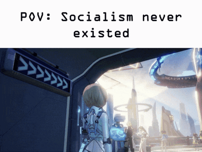 Woman Entering Civilization Beyond Earth GIF