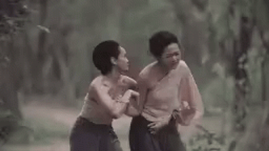Woman Escaping From Slavery GIF