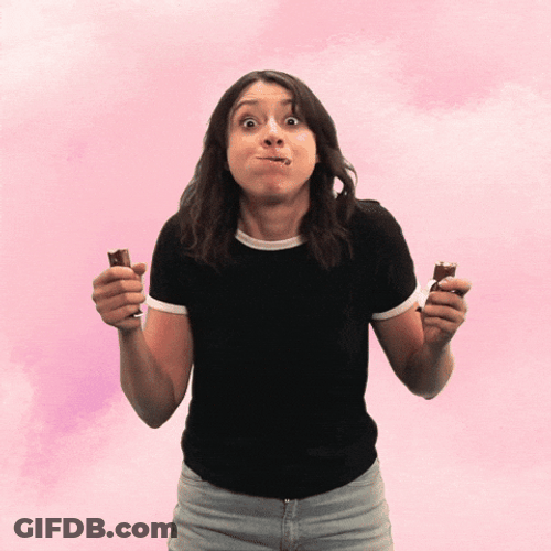 Woman Excited Hyper Sugar Rush GIF