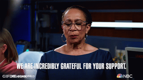 Woman Expresses Incredible Gratitude For Support In Hospital GIF