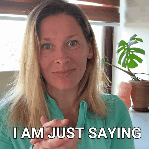 Woman Expressing Herself Just Saying GIF