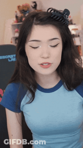 Woman Eyes Closed Hand On Face GIF
