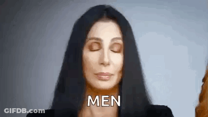 Woman Eyes Closed Men GIF