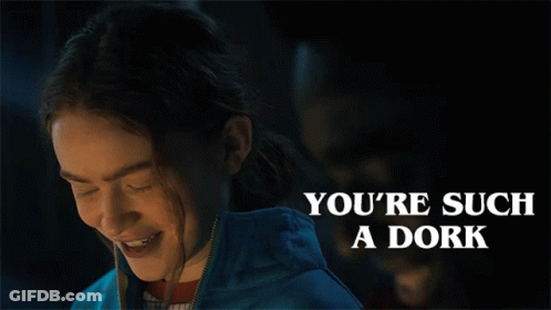 Woman Eyes Closed You're Such A Dork GIF