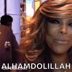 Woman Face Alhamdulillah GIF