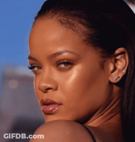 Woman Face Blue Background GIF