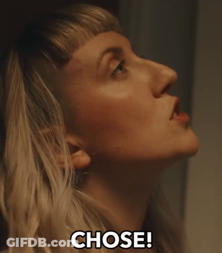 Woman Face Chose GIF