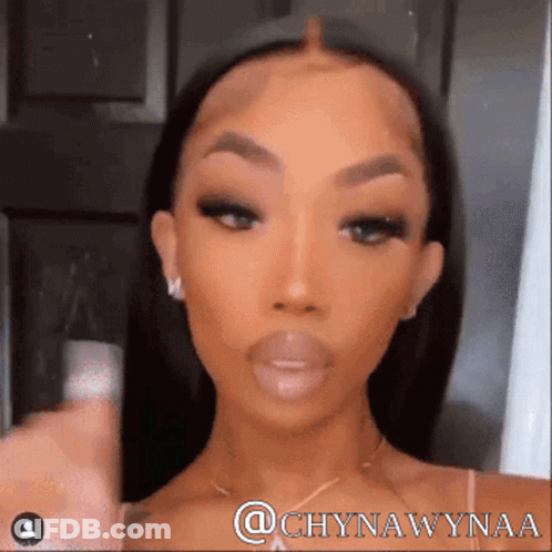 Woman Face Close Up @Chynawynaa GIF
