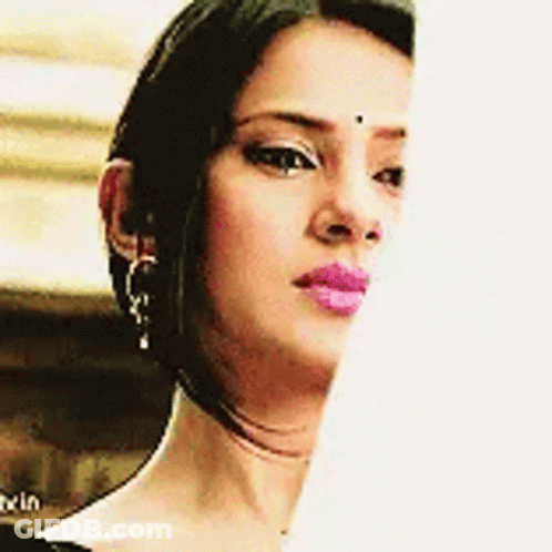 Woman Face Close Up Pink Lipstick GIF