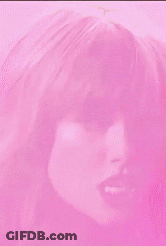 Woman Face Close Up Red Background GIF