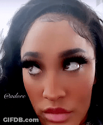 Woman Face Close Up Saying Adore GIF