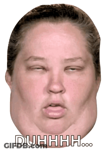 Woman Face Close Up Saying Duhhhh GIF