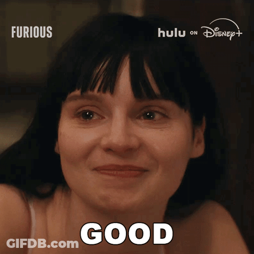 Woman Face Close Up Saying Good GIF