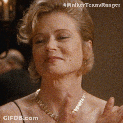 Woman Face Close Up #Walkertexasranger GIF