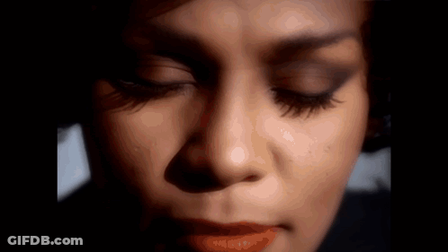 Woman Face Close Up With Eyes Closed GIF