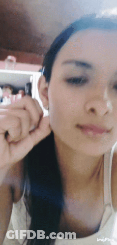 Woman Face Close Up With Imgplay GIF