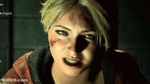 Woman Face Close-Up With Ki-Figols GIF