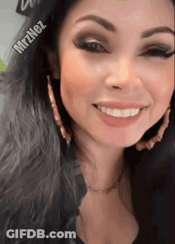 Woman Face Close Up With Mrznez GIF