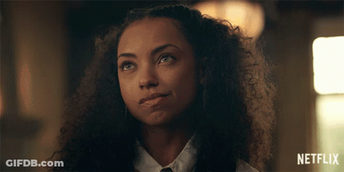 Woman Face Close Up With Netflix GIF